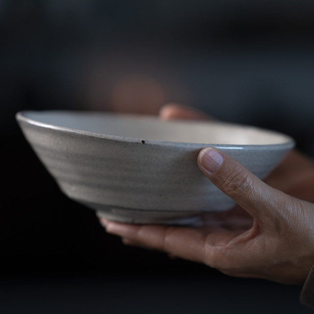 和食器 | 美濃粉引六寸鉢（RH-091） 作家「林隆一郎」