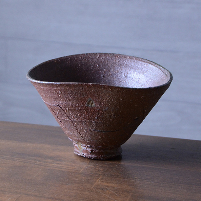 朝鮮美術　そば釉竹高台　茶碗　鉢　時代箱付　N　R806 清水公照箱書・絵付 「澗下水潺々」菓子鉢 八代 吉向十