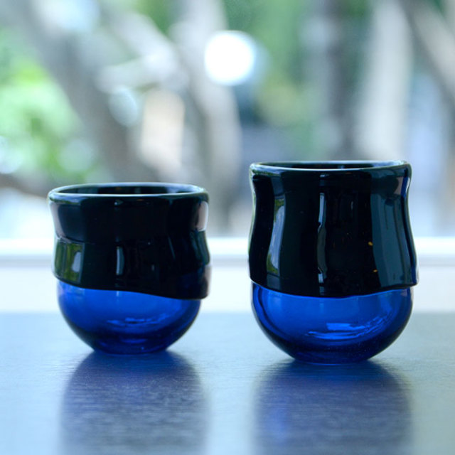 ガラス　DOMAKI ""Blue"" 酒器揃no.5　作家「飯田将平」