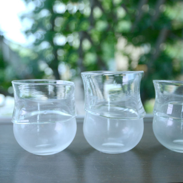 ガラス　DOMAKI “Clear” カップ（丸）　作家「飯田将平」