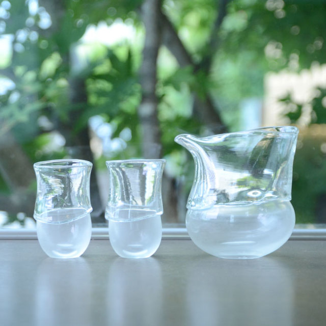 ガラス　DOMAKI “Clear” 酒器揃no.6　作家「飯田将平」