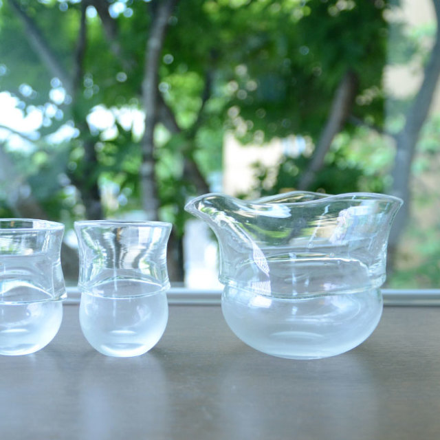 ガラス　DOMAKI “Clear” 酒器揃no.7　作家「飯田将平」
