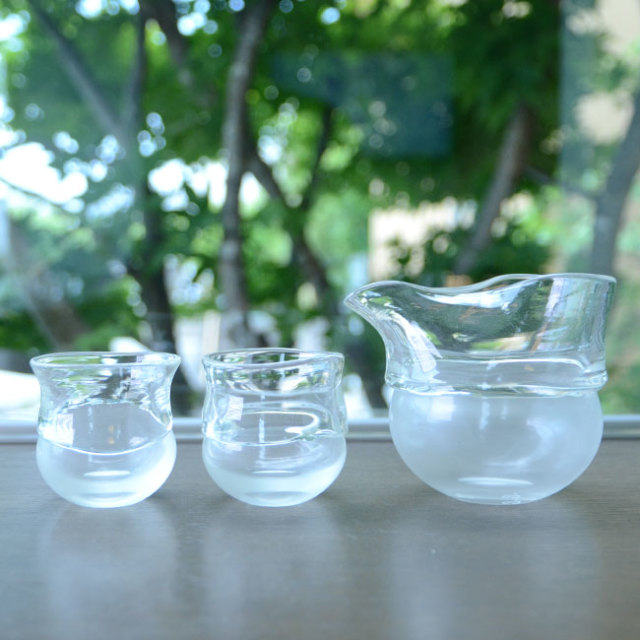 ガラス　DOMAKI “Clear” 酒器揃no.8　作家「飯田将平」