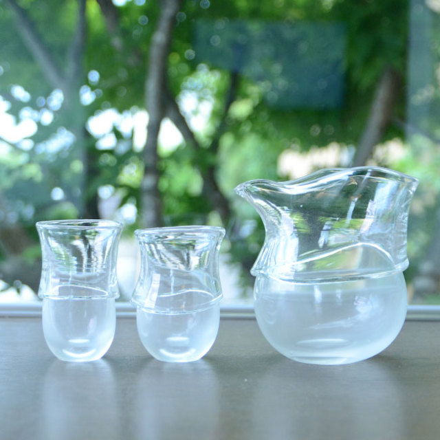 ガラス　DOMAKI “Clear” 酒器揃no.9　作家「飯田将平」