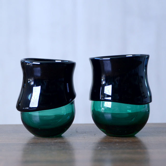 ガラス　DOMAKI ""Green"" 酒器揃no.5　作家「飯田将平」