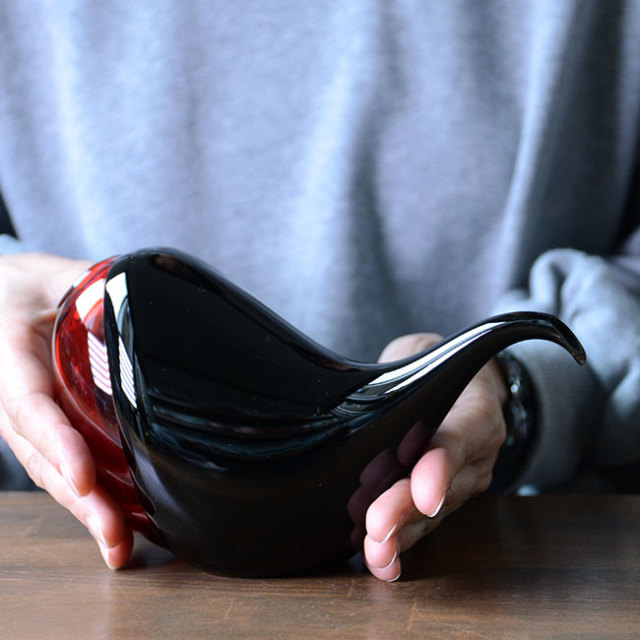 ガラス　DOMAKI “Red” 注器　作家「飯田将平」