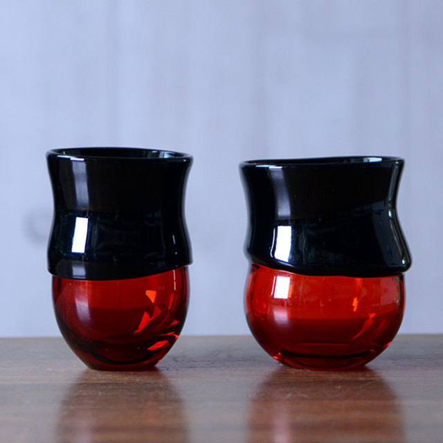 ガラス　DOMAKI ""Red"" 酒器揃no.5　作家「飯田将平」