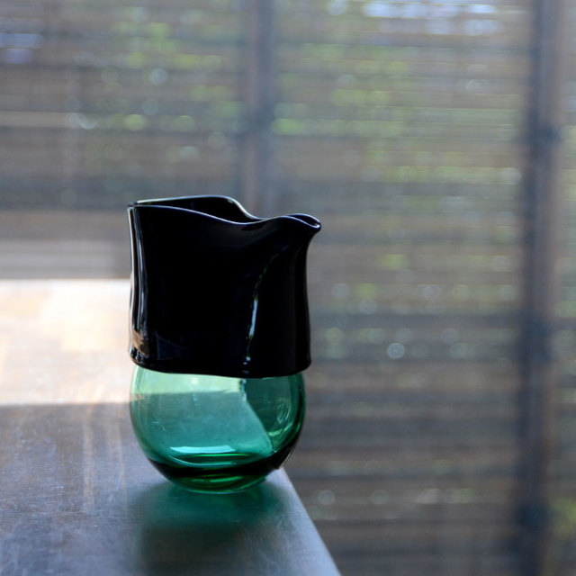 ガラス　DOMAKI “Green” 注器（SI-049）　作家「飯田将平」