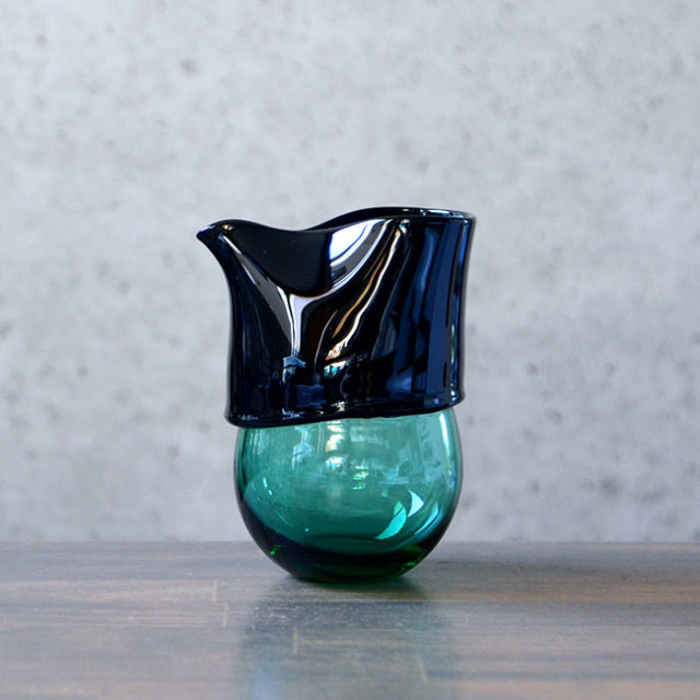 ガラス　DOMAKI “Green” 注器（SI-049）　作家「飯田将平」