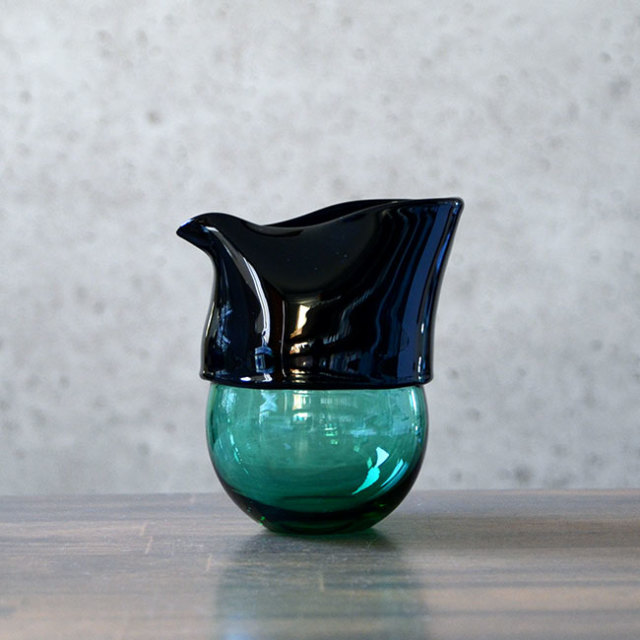 ガラス　DOMAKI “Green” 注器（SI-050）　作家「飯田将平」
