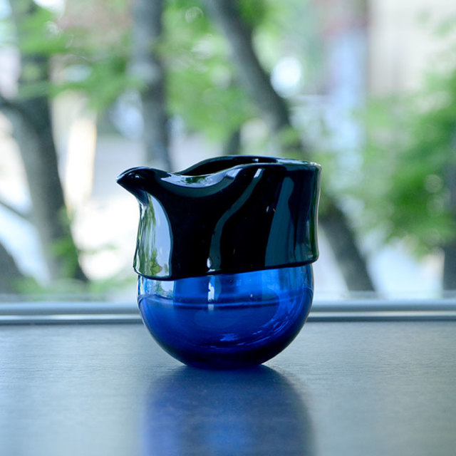 ガラス　DOMAKI “Blue” 注器（SI-051）　作家「飯田将平」