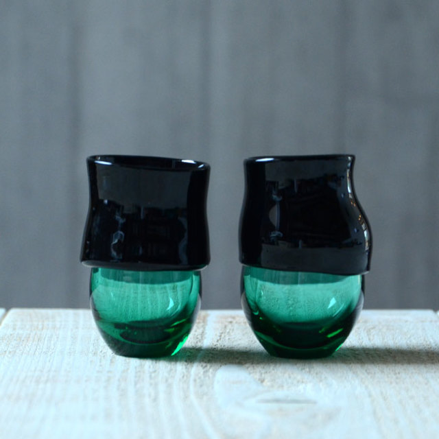 ガラス　DOMAKI ""Green"" 酒器揃
