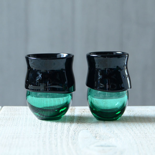 ガラス　DOMAKI ""Green"" 酒器揃