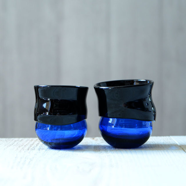 ガラス　DOMAKI “Blue” 酒器揃（SI-058）　作家「飯田将平」