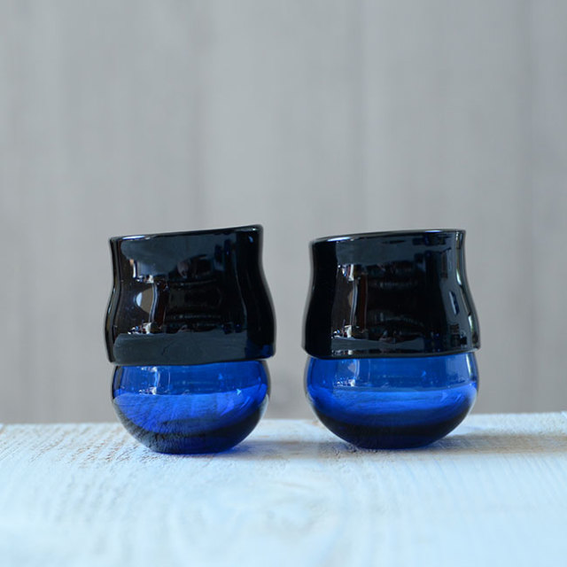 ガラス　DOMAKI “Blue” 酒器揃（SI-059）　作家「飯田将平」
