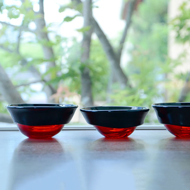 ガラス DOMAKI “Red” ボウル（SI-062） 作家「飯田将平」