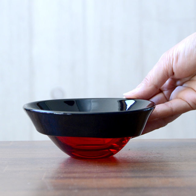 ガラス DOMAKI “Red” ボウル（SI-062） 作家「飯田将平」