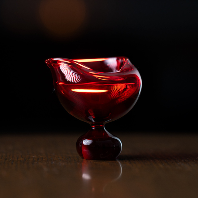 ガラス　ワイングラス　作家　飯田将平