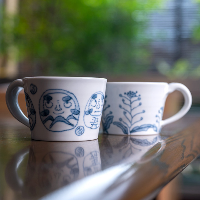 平マグカップ（SK-011） 作家「小長谷節子」