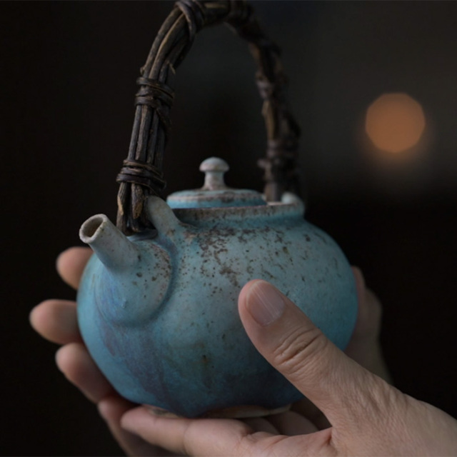 共箱付】青土瓶 (SOY-700) 作家「山田想」