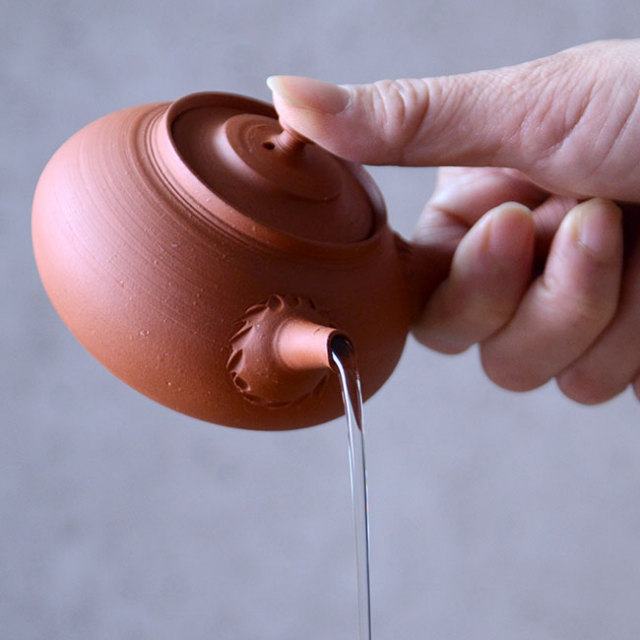 朱泥茶器揃（共箱付A） 作家「山田想」