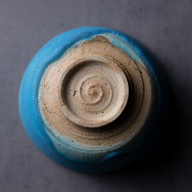 抹茶茶碗 |【共箱付】青茶碗 (SOY-203) 作家「山田想」