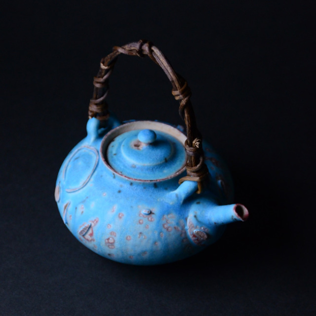 共箱付】青土瓶 (SOY-332) 作家「山田想」