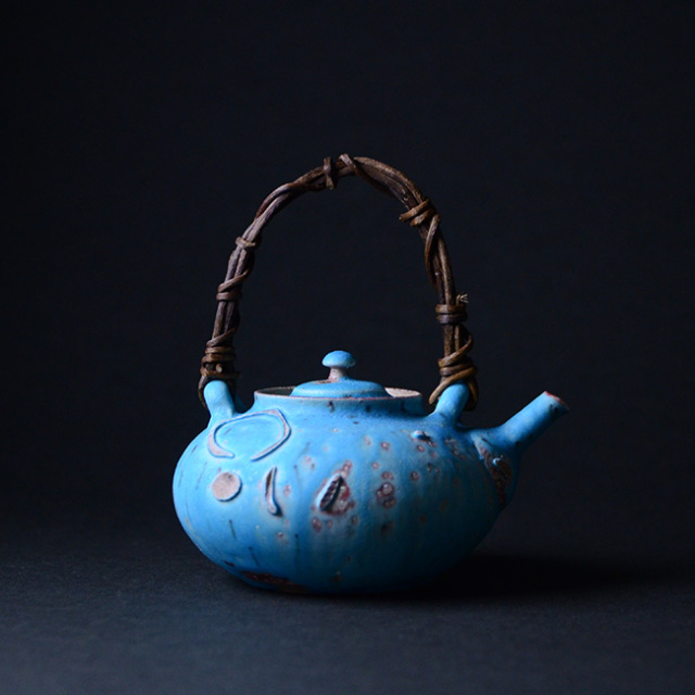 共箱付】青土瓶 (SOY-332) 作家「山田想」