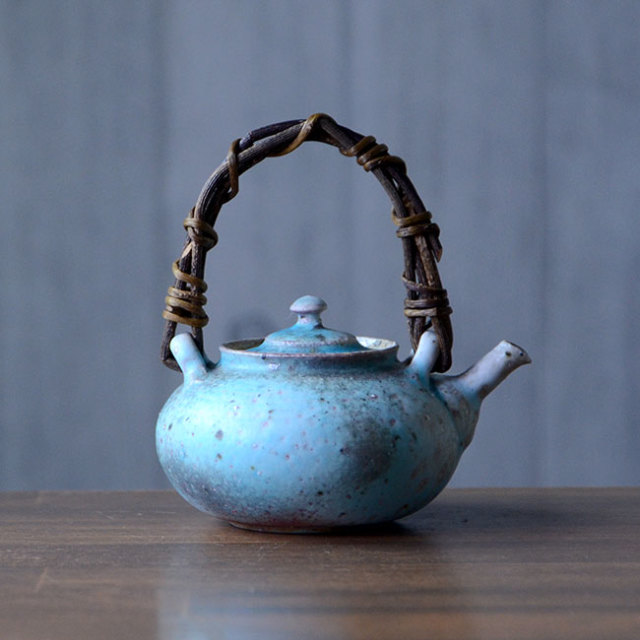 共箱付】青土瓶 (SOY-341) 作家「山田想」