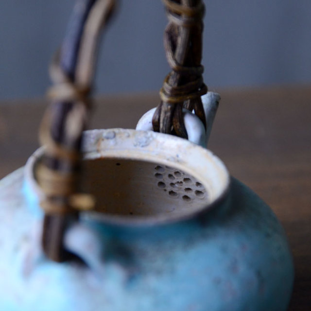 共箱付】青土瓶 (SOY-341) 作家「山田想」