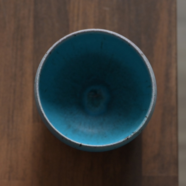 共箱付】青茶碗 (SOY-350) 作家「山田想」