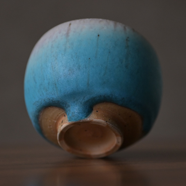 共箱付】青茶碗 (SOY-350) 作家「山田想」