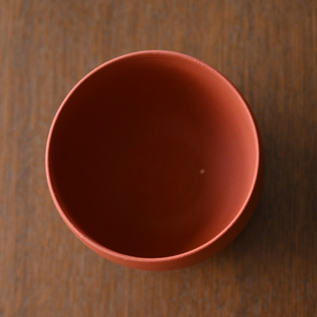 共箱付】朱泥茶碗 (SOY-360) 作家「山田想」