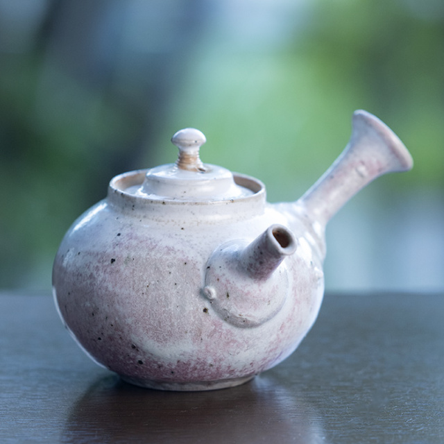 共箱付】白急須 (SOY-437) 作家「山田想」