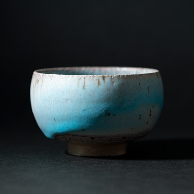 青抹茶茶碗　山田想