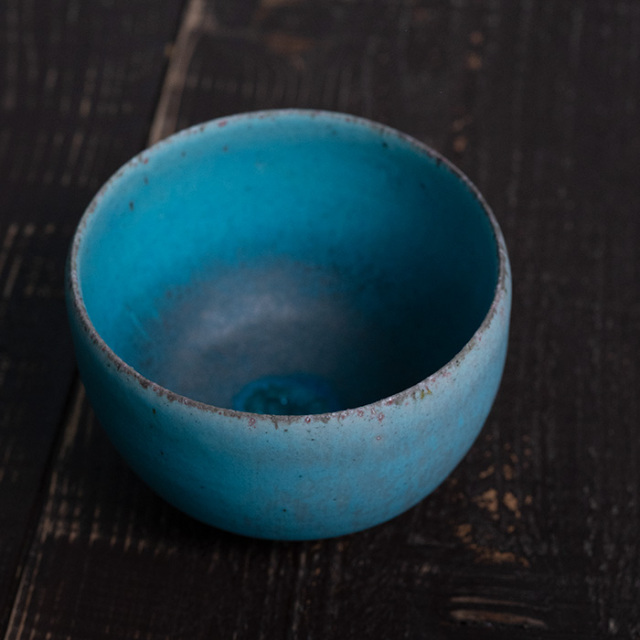 共箱付】青茶碗 (SOY-536) 作家「山田想」