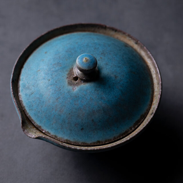 茶器 |【共箱付】青絞り出し (SOY-575) 作家「山田想」