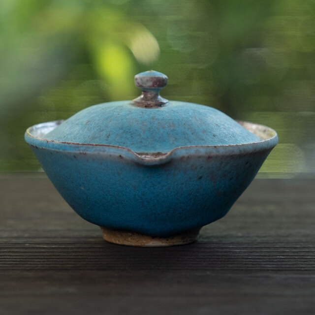 茶器 |【共箱付】青絞り出し (SOY-575) 作家「山田想」