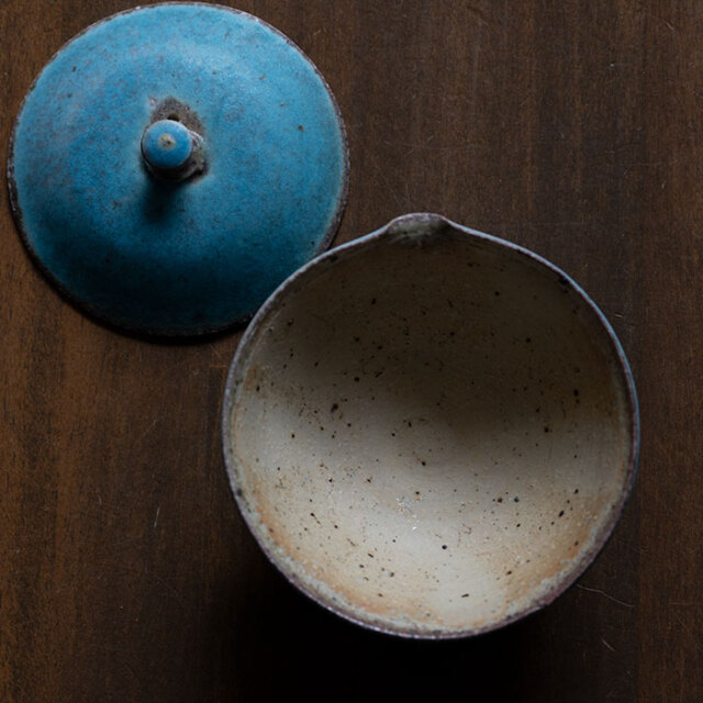 茶器 |【共箱付】青絞り出し (SOY-575) 作家「山田想」