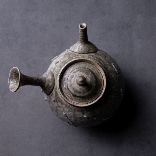 常滑焼　山田想作　急須　茶道具　茶器 常滑焼 山田想作 急須 工芸品 茶器 茶道具 山田想 青急須 常滑焼
