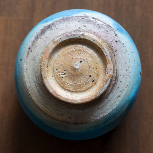 抹茶碗　　高田湖山　作　N o5 抹茶茶碗 |【共箱付】青茶碗 (SOY-581) 作家「山田想」