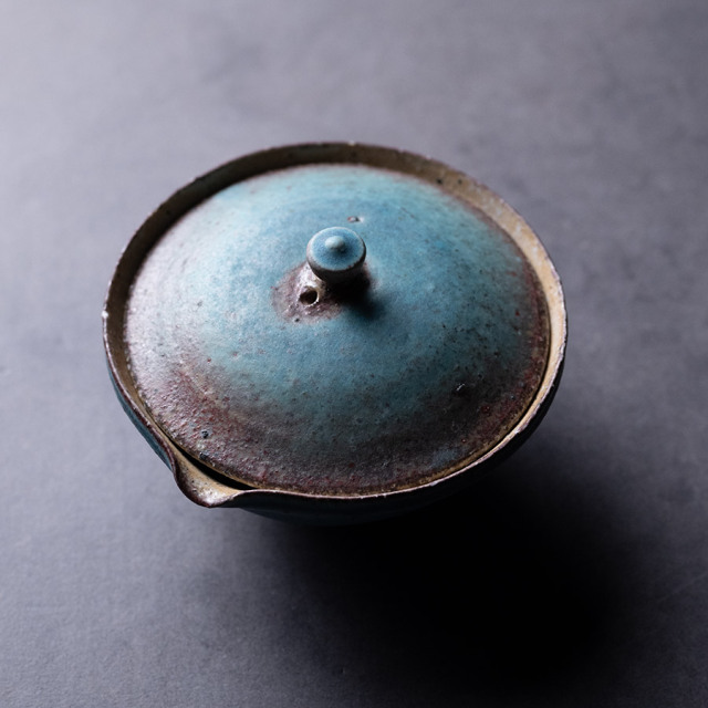 茶器 |【共箱付】青絞り出し (SOY-596) 作家「山田想」