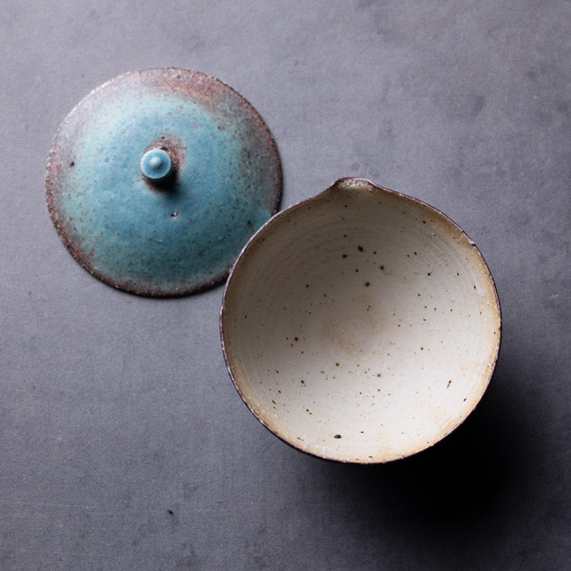 茶器 |【共箱付】青絞り出し (SOY-596) 作家「山田想」