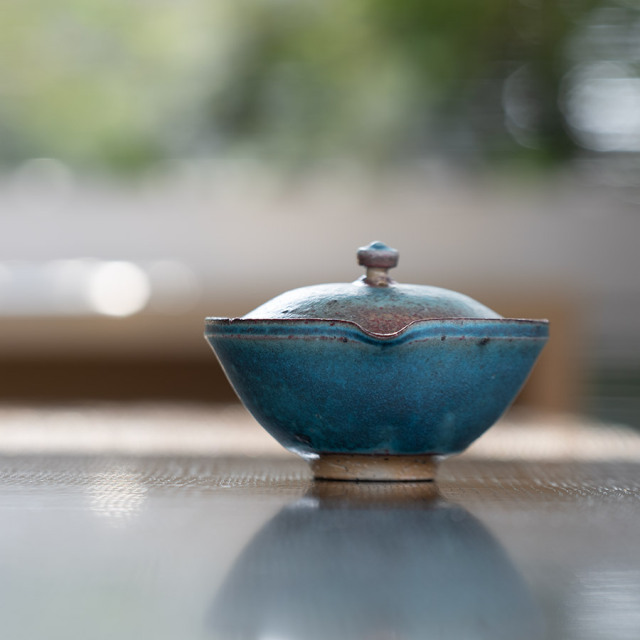 茶器 |【共箱付】青絞り出し (SOY-596) 作家「山田想」