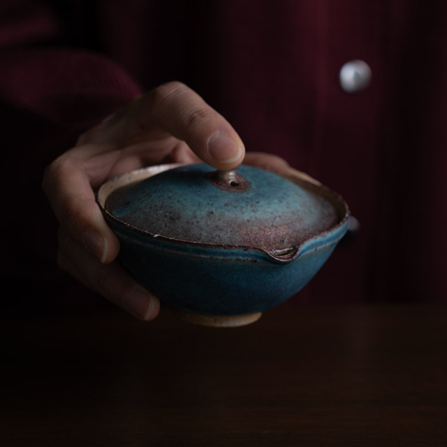 茶器 |【共箱付】青絞り出し (SOY-596) 作家「山田想」