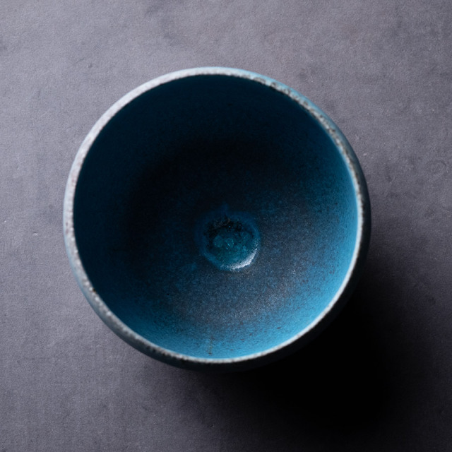 抹茶茶碗 |【共箱付】青茶碗 (SOY-599) 作家「山田想」