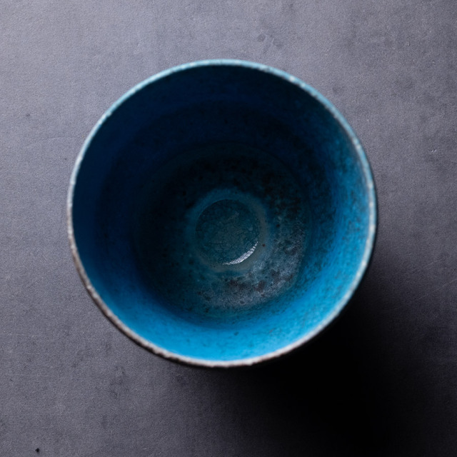 抹茶茶碗 |【共箱付】青茶碗 (SOY-602) 作家「山田想」