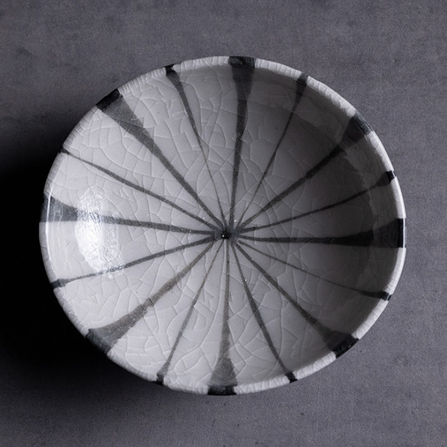 和食器 長石釉十草沓型中鉢 佐々木好正