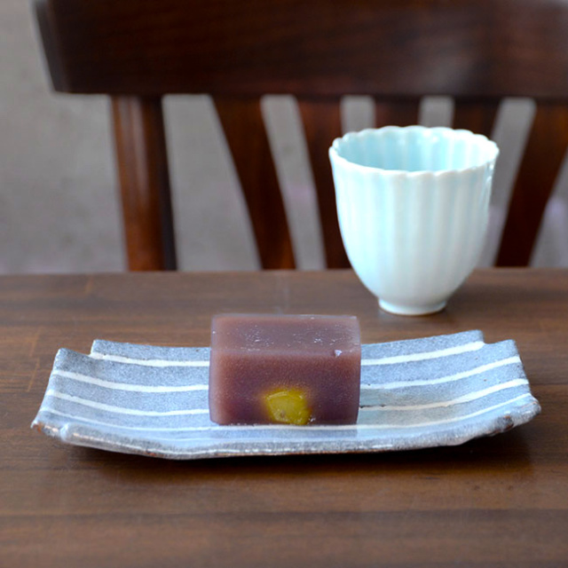 和食器 鼠志野十字小皿 作家「佐々木好正」