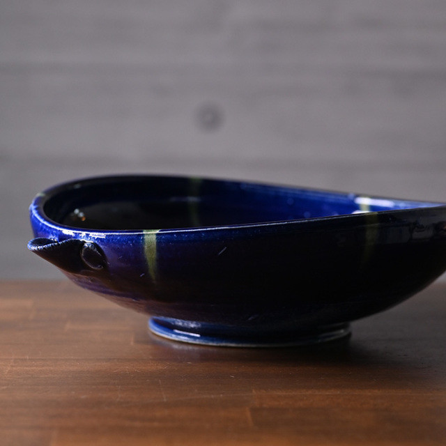 和食器 瑠璃釉片口大鉢”宇宙” (SS-104) 作家「佐々木好正」